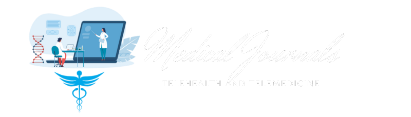 A Medical Journal Logo with Texts Reading Telehealth and Telemedicine Journal